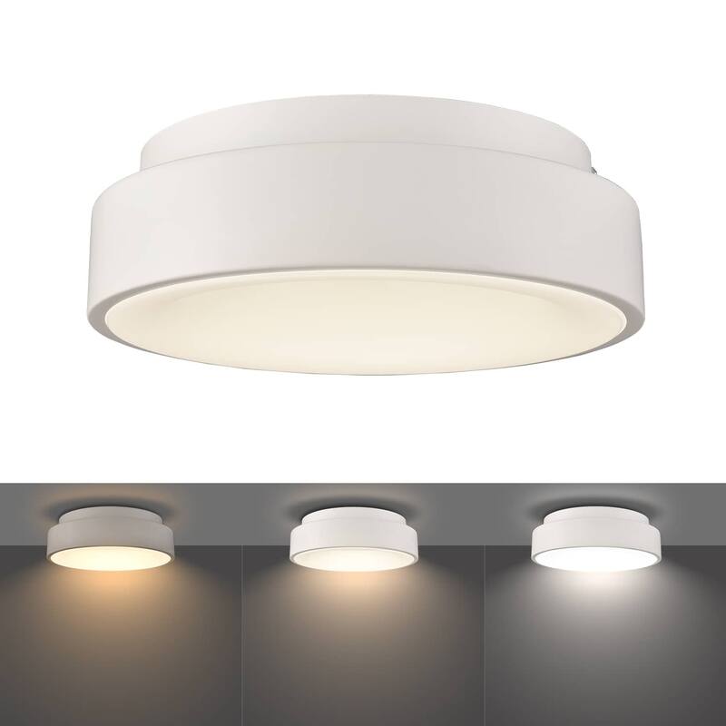 Bonucci Dimmable 12 Inch LED Flush Mount Ceiling Light - White