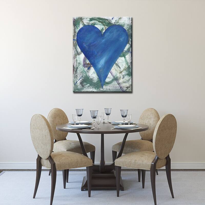 'Daquan' Heartwork Wrapped Canvas Wall Art