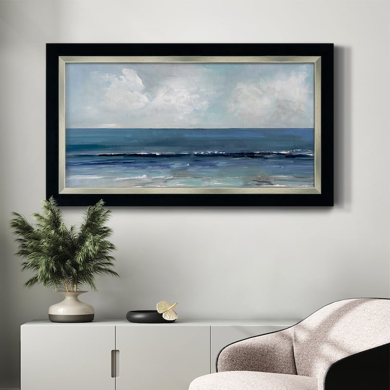 Blue Seas Premium Framed Canvas- Ready to Hang