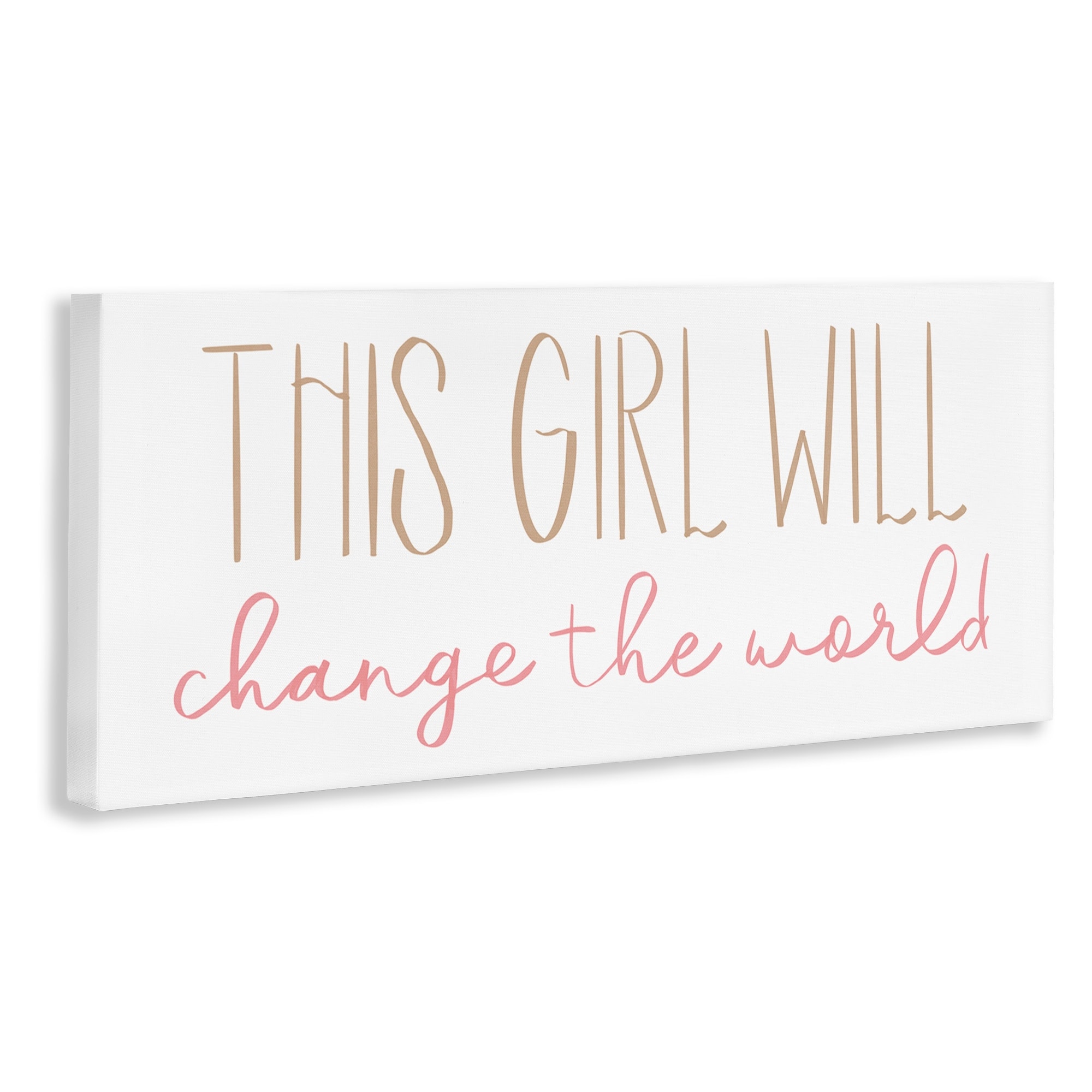 Stupell Inspirational This Girl Will Change the World Motivational Art-image