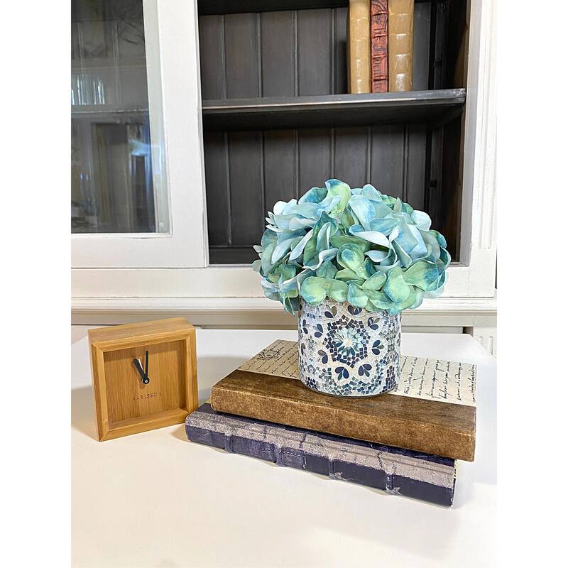 Hydrangea Arrangement in a Glass Vase
