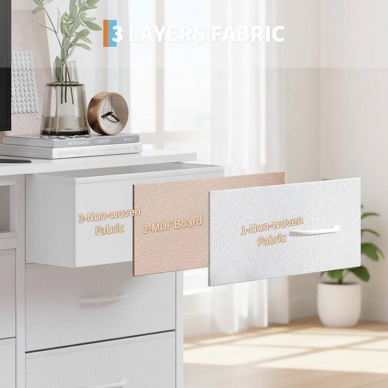 70 Inch Long Dresser TV Stand, Wide 13 Chest, up to 80 Inch