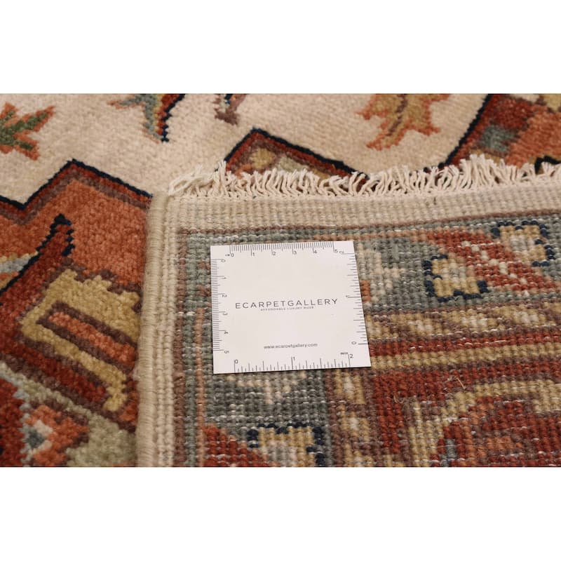 ECARPETGALLERY Hand-knotted Jules Sultane Ivory Wool Rug - 7'10 x 9'9