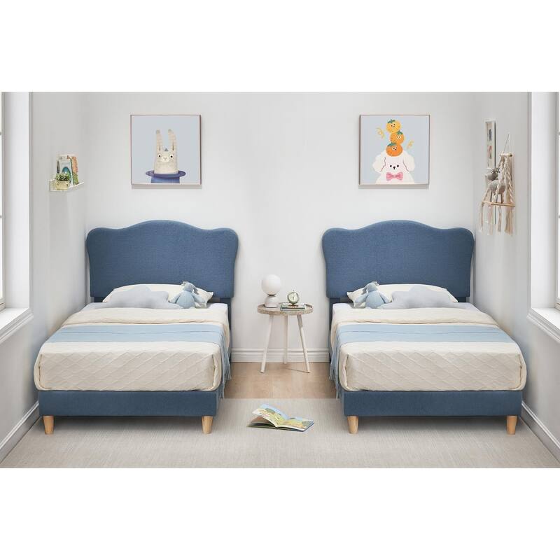 Upholstered Platform with Headboard