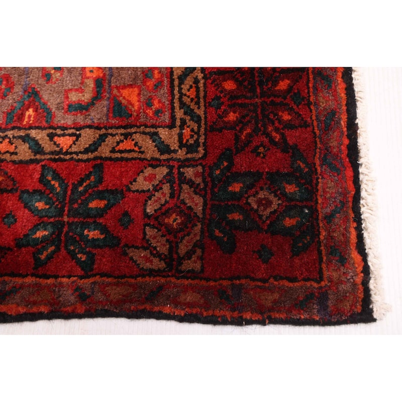 ECARPETGALLERY Hand-knotted Andelz Red Wool Rug - 4'8 x 8'2