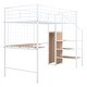preview thumbnail 31 of 38, Modern Twin Metal Loft Bed with Storage