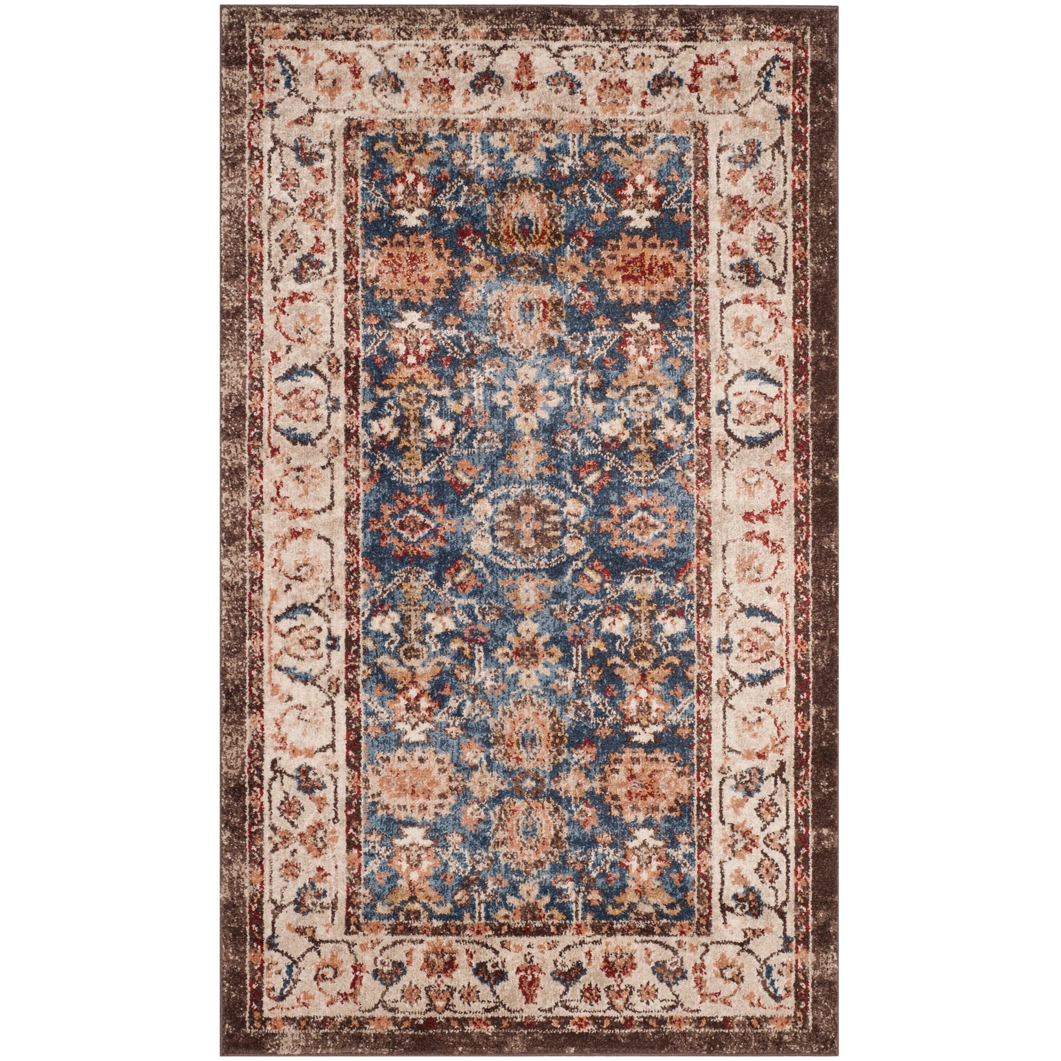 3' x 5' Safavieh Evoke Collection EVK224C Boho Oriental Non-Shedding Stain Resistant Living Room Bedroom Area Rug Ivory Light Blue 3' x 5' Safavieh Evoke Collection EVK224C Boho Oriental Non-Shedding Stain Resistant Living Room Bedroom Area Rug Ivory Light Blue