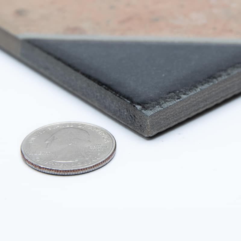 Merola Tile Kings Nonna with Black Corner 17-7/8" x 17-7/8" Porcelain Floor and Wall Tile