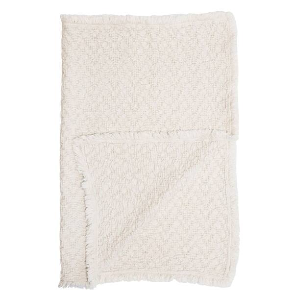 slide 2 of 7, Crane Baby Oatmeal Boho Knit Blanket