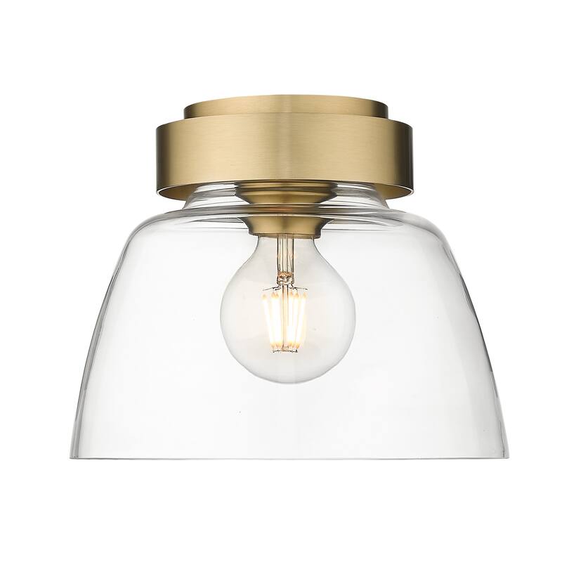 Golden Lighting 0314-FM10 CLR Remy 10" Wide Flush Mount Ceiling