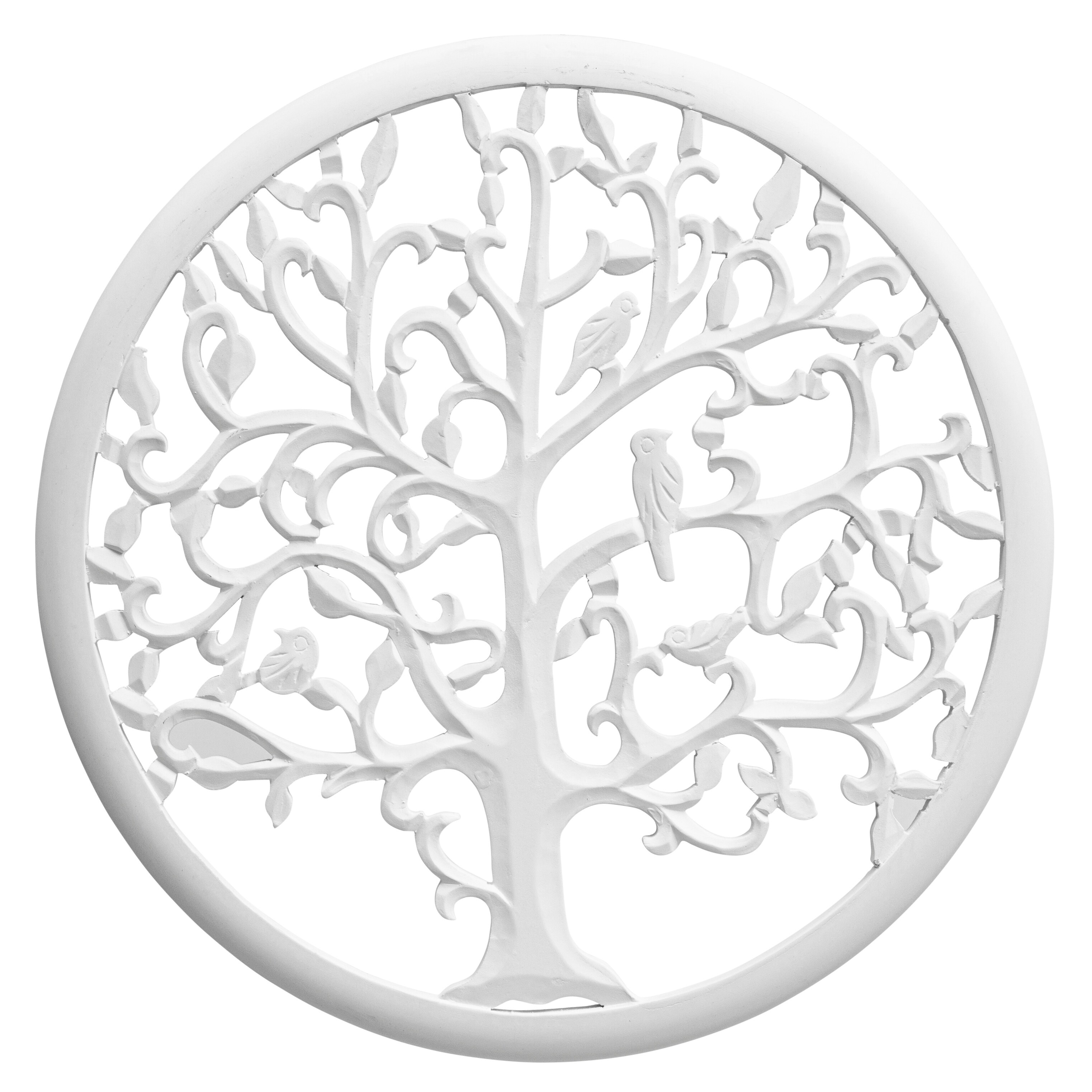 Solaris Thirty Three White Tree Of Life Wall Art On Sale Overstock 31820373
