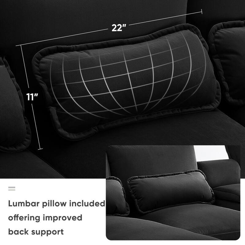 123*55" Modern U-shaped Sofa with Console,Cupholders and USB Ports, Upholstered ,Sleeper Couch Set with Chaise