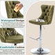 preview thumbnail 54 of 76, Swivel Velvet Bar Stools Sliver Pesdestal (Set of 6)