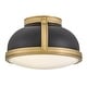 preview thumbnail 10 of 9, Hinkley Lighting 46351 Barton 2 Light 15" Wide Flush Mount Ceiling