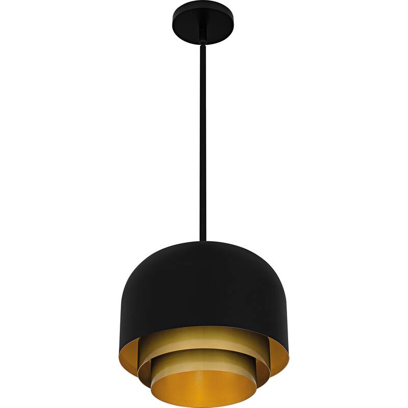 Frankie 3-Light Matte Black Pendant