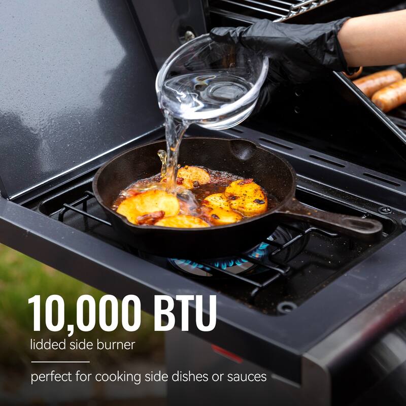 Royal Gourmet 5-Burner Gas Grill with Sear Burner & Side Burner, Grey