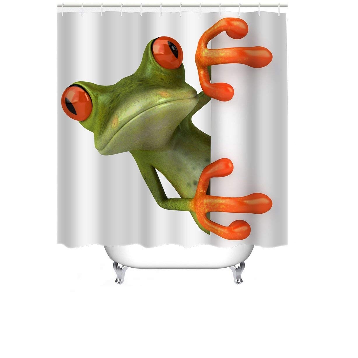 frog shower curtain