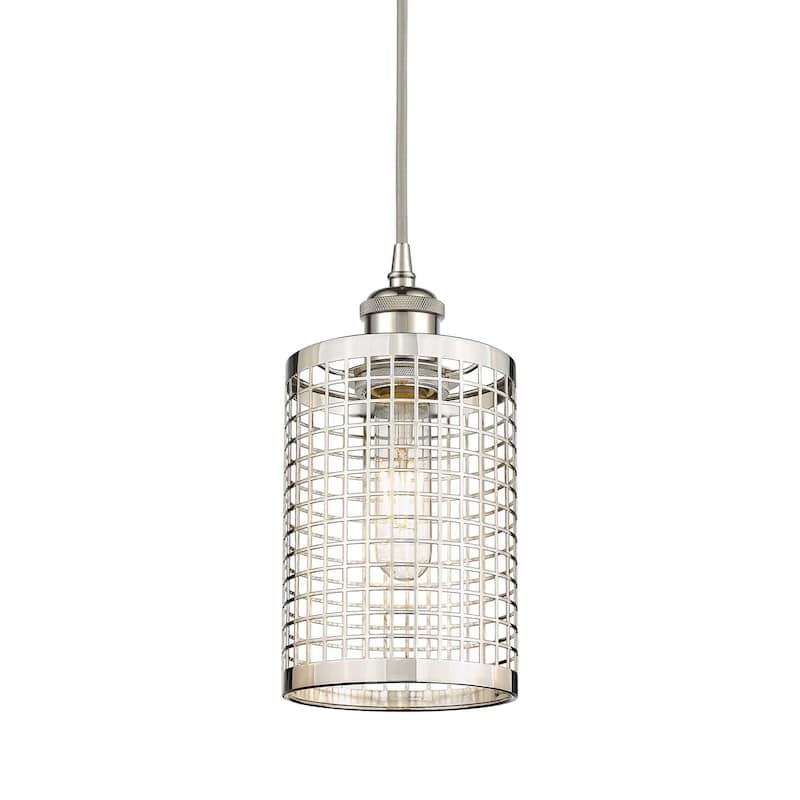 Innovations Lighting 516-1P-10-5 Nestbrook Pendant Nestbrook 5" Wide - Polished Nickel