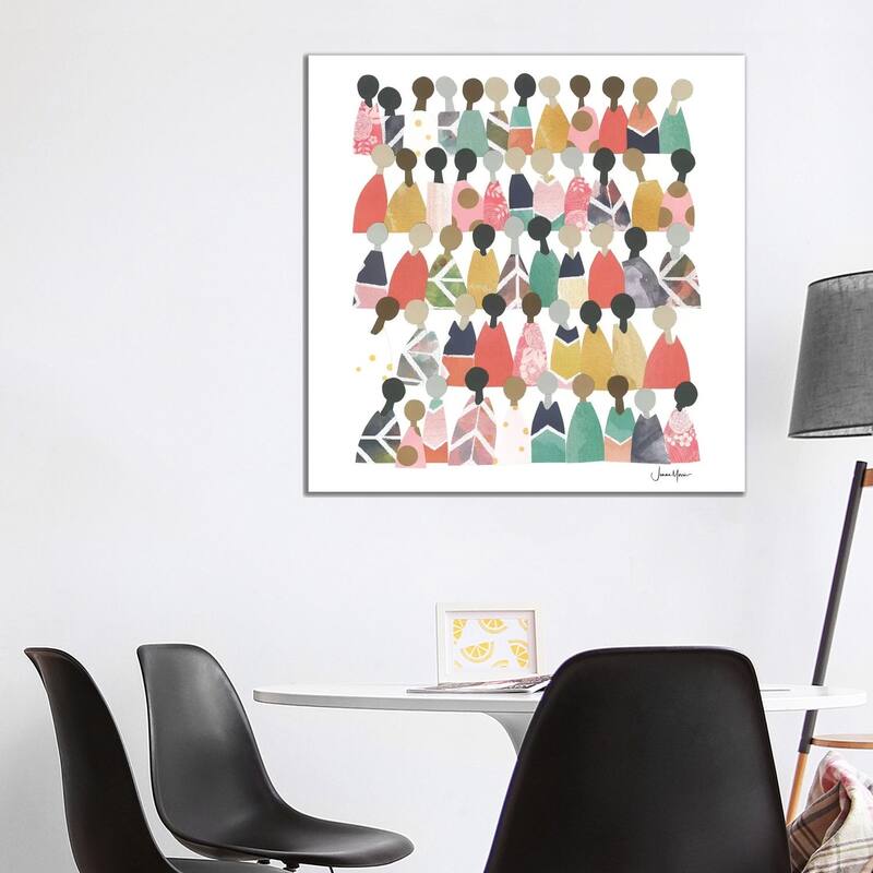 iCanvas "Pastel Diverse People Of Color" by LouLouArtStudio Canvas Print - 37x37x1.5