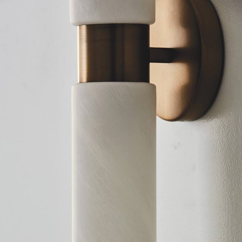 Alyssa 2-Light Sconce - 5"W x 20.5"H x 5"E