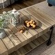 preview thumbnail 19 of 31, Hyssop Farmhouse 47-inch Steel 1-Shelf Coffee Table by Furniture of America