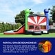 preview thumbnail 14 of 17, HeroKiddo Ninja Warrior Commercial Grade Inflatable Bounce House & Slide Combo for Kids and Adults (with Air Blower)