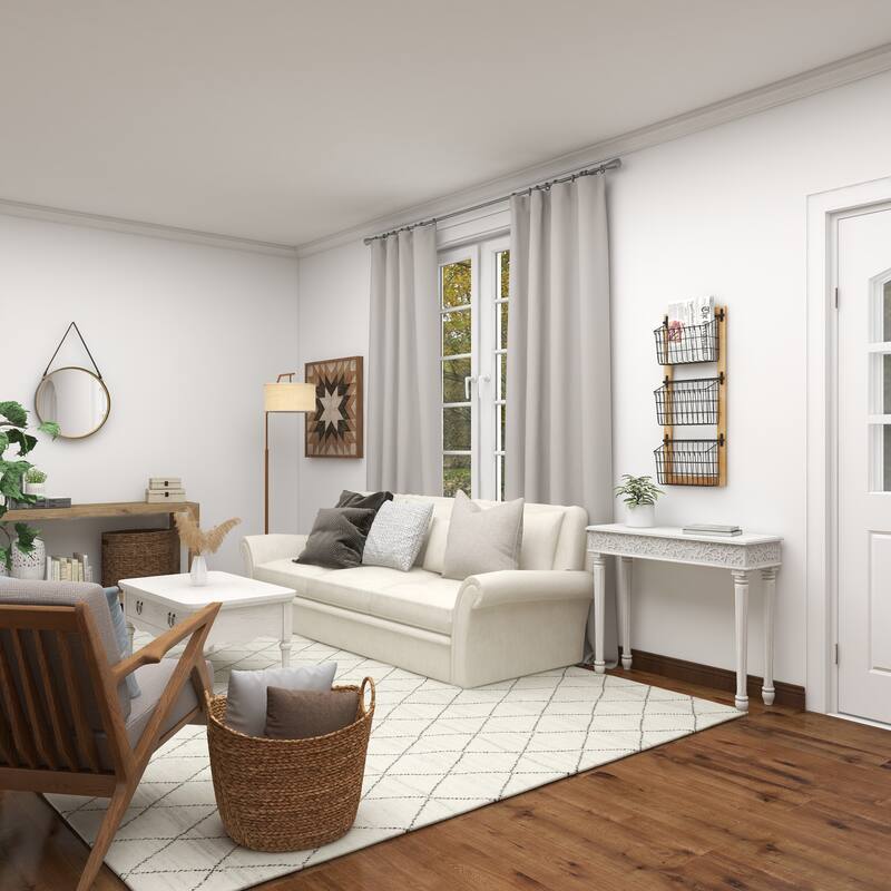 Black Metal 3 or 2 Slot Magazine Rack Holder with Wood Frame and Suspended Wire Baskets