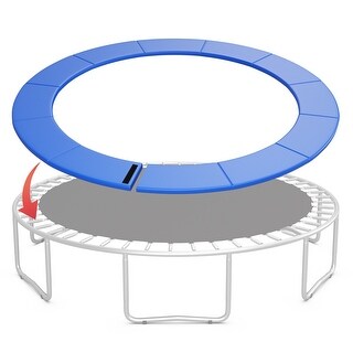 Gymax 12FT Trampoline Spring Cover w/Split Design Waterproof Surface