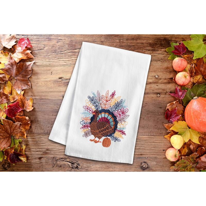 Colorful Harvest Turkey Towel