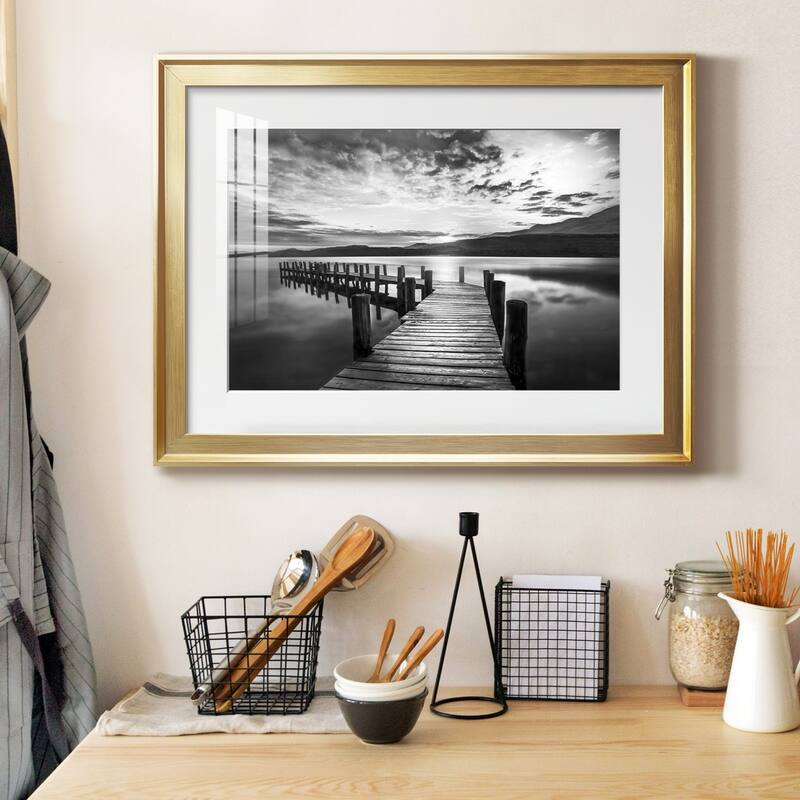 Evening Dock Premium Framed Print - Ready to Hang