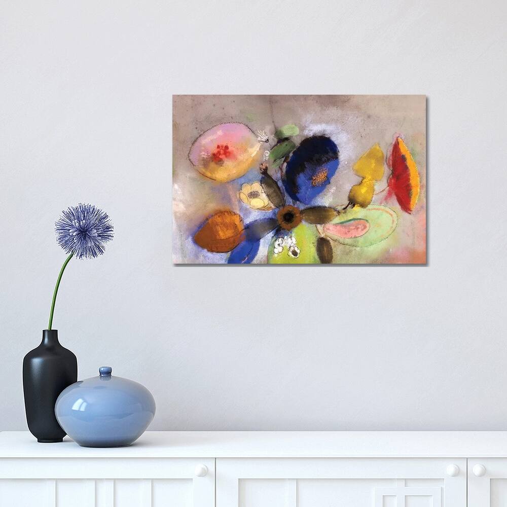 iCanvas "Flowers, 1907-10 " by Odilon Redon Canvas Print