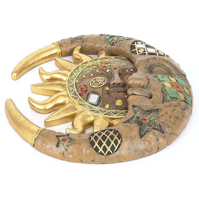 Q-Max Mosaic Sun and Moon Wall Decor