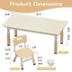preview thumbnail 11 of 17, Height Adjustable Kids Table and 6 Chairs Set with Storage Box