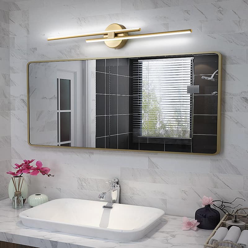 Minimalist Linear LED Vanity Light Dimmable Metal Wall Sconce