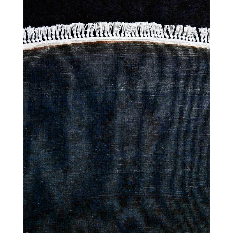Fine Vibrance, One-of-a-Kind Hand-Knotted Area Rug - Black, 5' 1" x 5' 1" - 5' 1" x 5' 1"