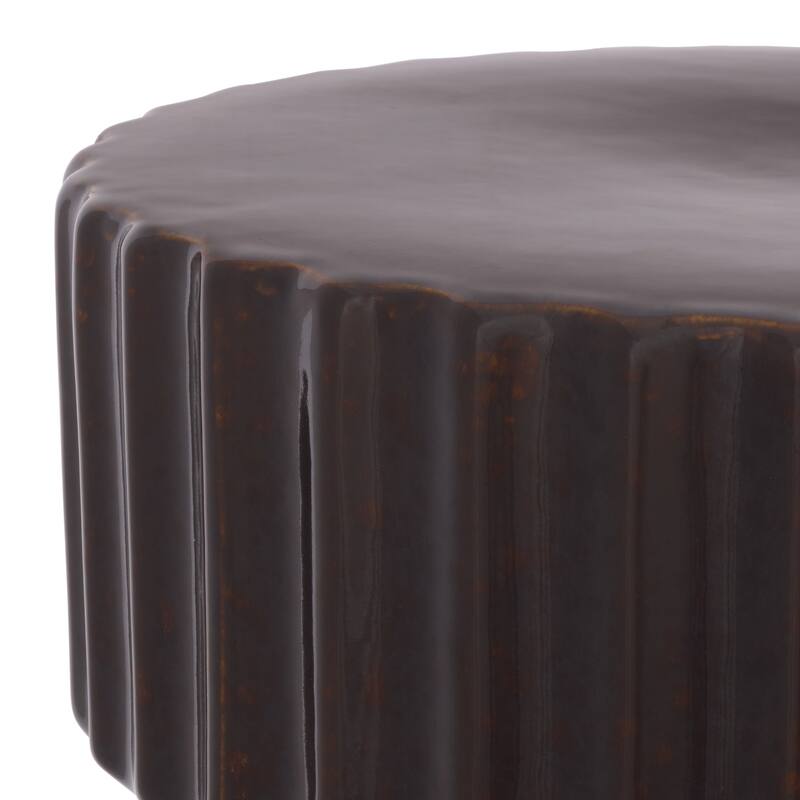 SAFAVIEH Home Rivy, 18-inch, Ceramic Garden Stool - 13"W x 13"D x 18"H