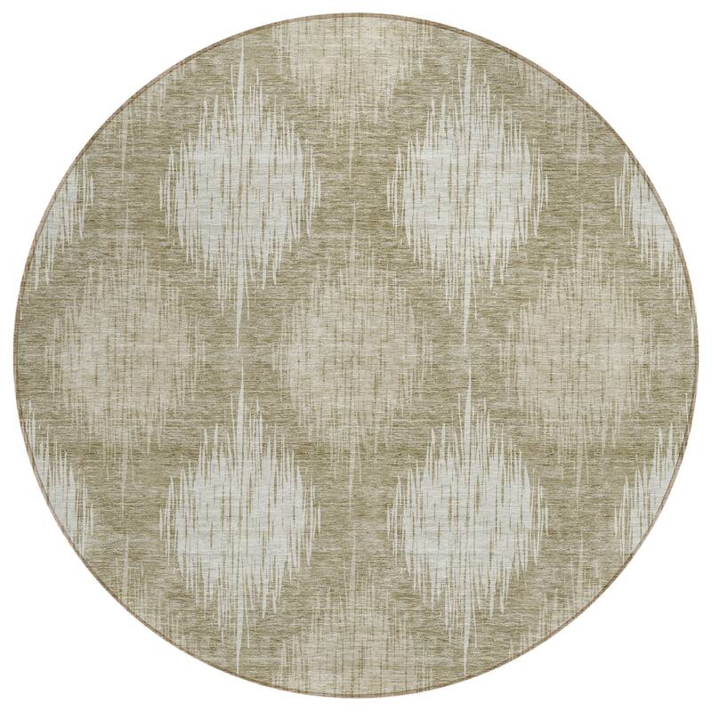 Machine Washable Indoor/ Outdoor Chantille Contemporary Geo Rug