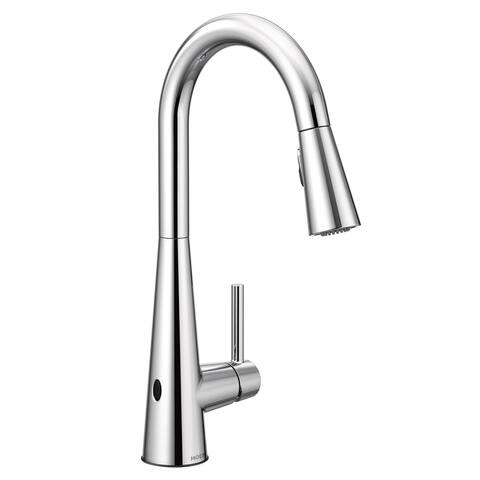 Moen Sleek 1.5 GPM Single Hole Pull Down Kitchen Faucet with Reflex,