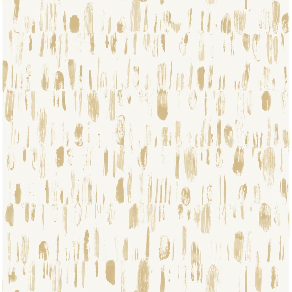 A-Street Prints Dwell Gold Brushstrokes Wallpaper