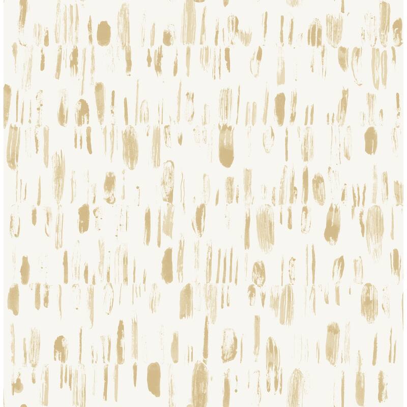 A-Street Prints Dwell Gold Brushstrokes Wallpaper