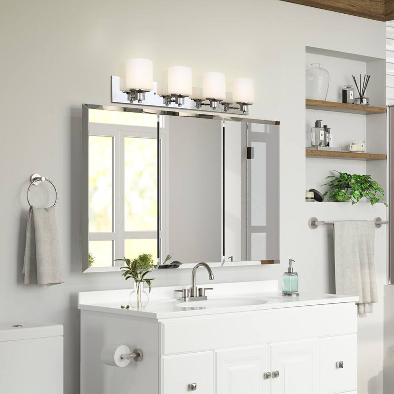Dane Vanity Light Traditional 4-Light Indoor Bathroom Light Fixture