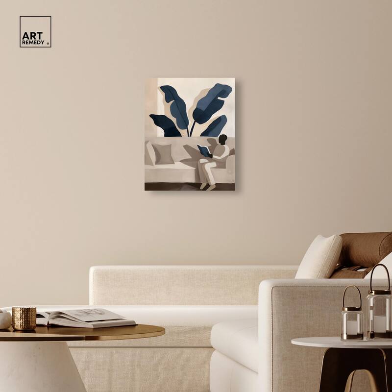 Void Reader II Canvas by Art Remedy, Gallery Wrapped
