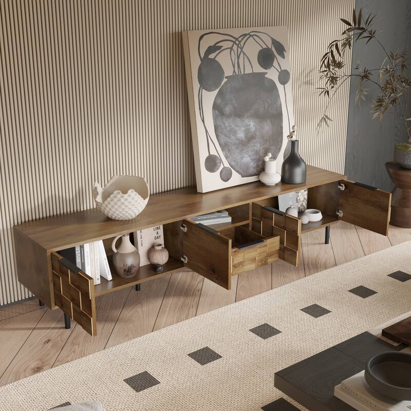 78" TV Stand for 85 75 65 Inch TV