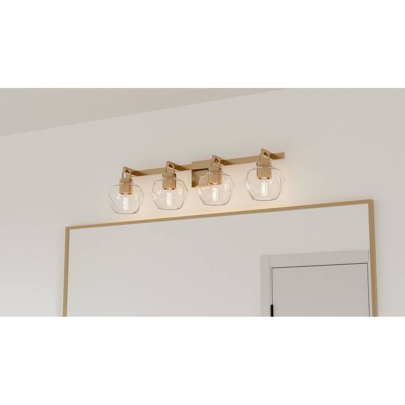 Celina 4-Light Bronze Gold Bath Light