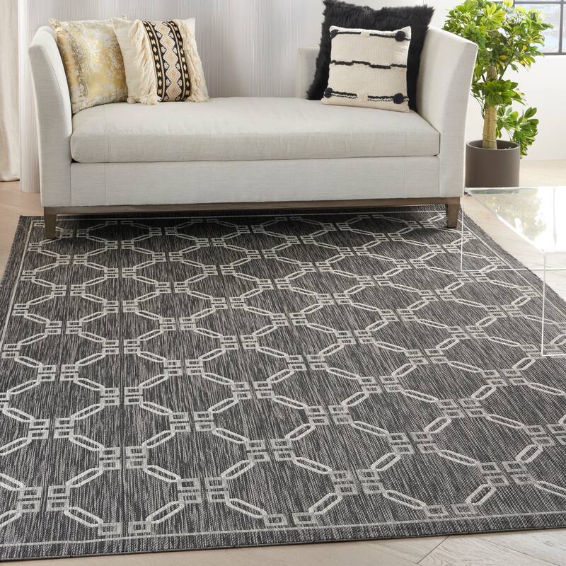 Nourison Garden Party Geometric Casual Indoor/Outdoor Area Rug