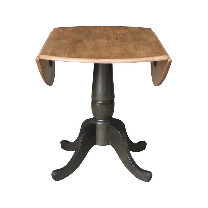 42 in. Round Dual Drop Leaf Dining Table