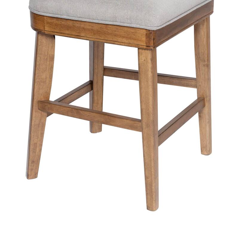 Theodora T- Back Bar Stool with Wood Seat Frame and Cushion