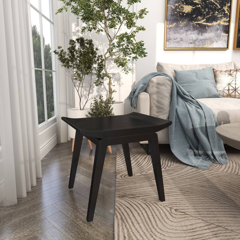 Wood Traditional Stool 17 x 19 x 15 - 19 x 15 x 17