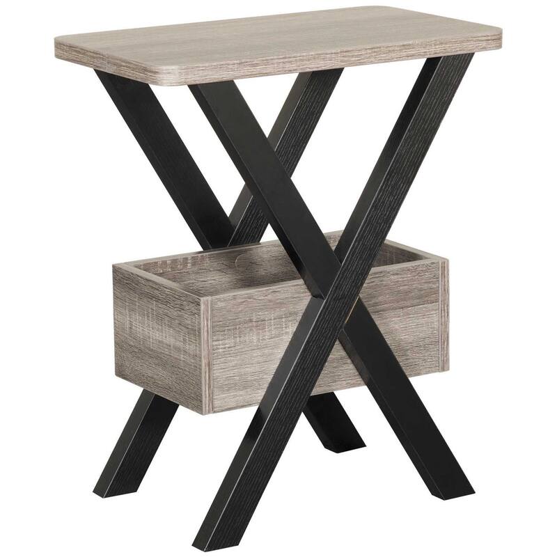 SINTECHNO S-IDN161861 Contemporary Artistic End Table with Storage