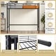 preview thumbnail 9 of 10, Costway Twin Size Loft Bed Heavy Duty Metal Loft Bed Frame with Safety